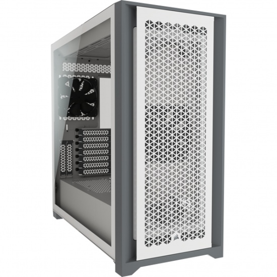 Corsair 5000D Airflow Tempered Glass Mid-Tower Computer Case - White Image