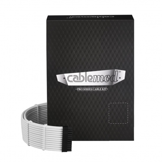 CableMod C-Series PRO ModMesh Cable Kit for Corsair AXi/HXi/RM (Yellow Label) - White Image