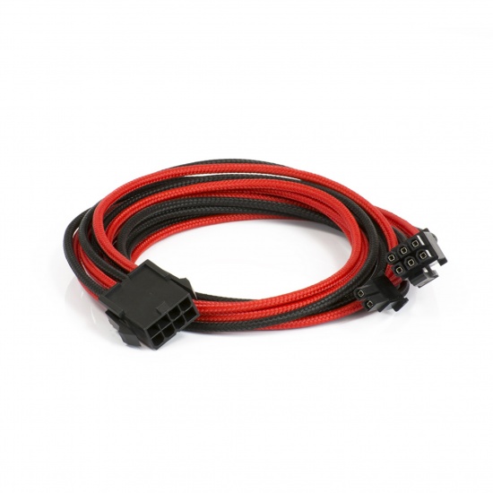 Phanteks 6+2-Pin Premium Sleeved Internal Power Cable 0.5 m - Red/Black Image