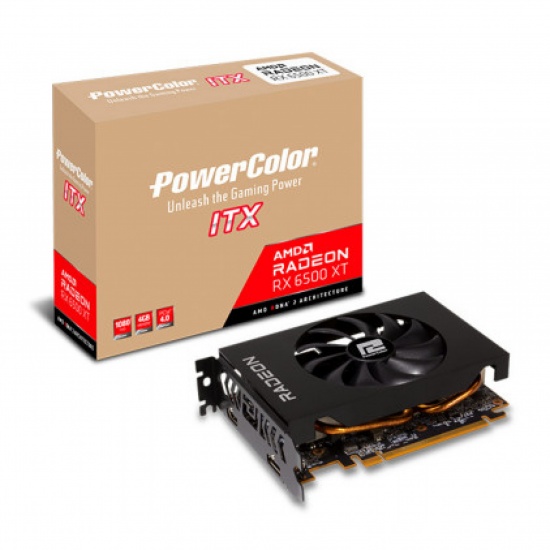 PowerColor Radeon RX 6500XT ITX 4GB GDDR6 Graphics Card Image