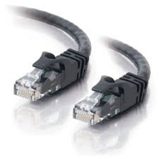 C2G 27150 Cat6 550MHz Snagless 1ft Network Patch Cable - Black  Image