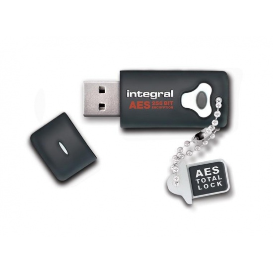 8GB Integral Crypto Drive FIPS 197 Encrypted USB Flash Drive (256-bit Hardware Encryption) Image
