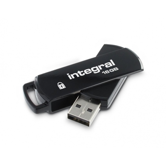 16GB Integral Secure 360 Encrypted USB3.0 Flash Drive (256-bit AES Encryption) Image