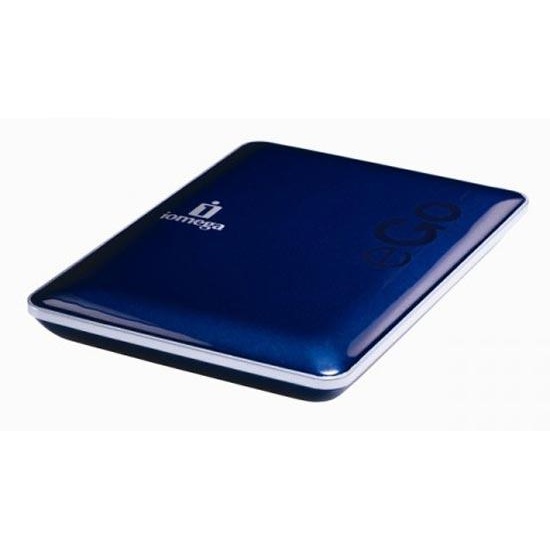750GB Iomega eGo Portable USB2.0 Hard Drive Blue Image