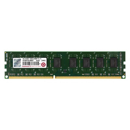 4GB Transcend JetRAM DDR3 PC3-12800 1600MHz CL11 desktop memory module Image