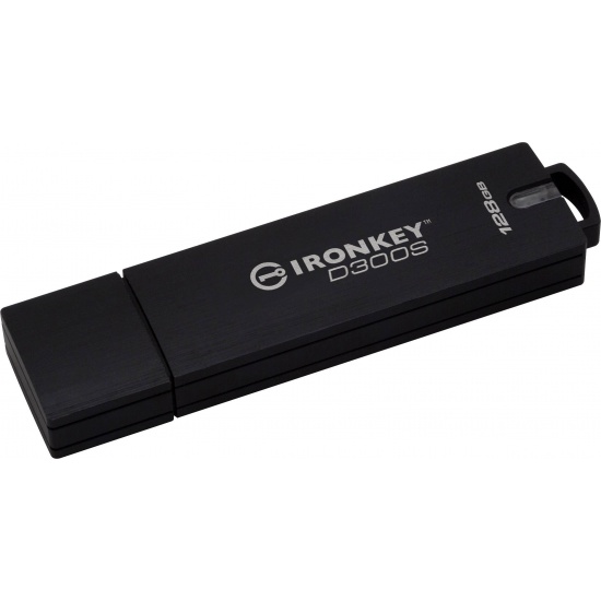 128GB Kingston IronKey D300S USB3.0 Flash Drive - Black Image