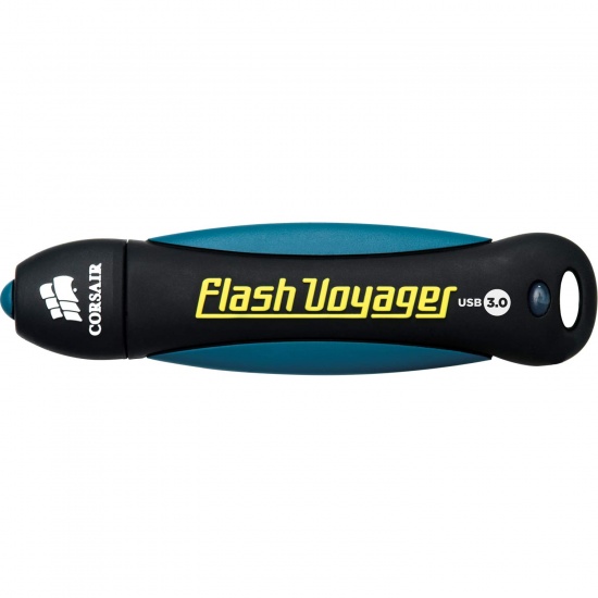 128GB Corsair Voyager V2 USB3.0 Flash Drive - Black, Blue Image