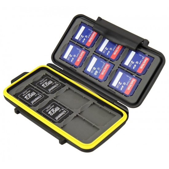 JJC MC-SD12 Rugged Waterproof Memory Card Case (12x SD/SDHC Cards) Image