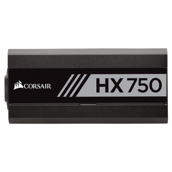 Corsair HX750 750 Watt 20+4 Pin ATX Power Supply - Black Image
