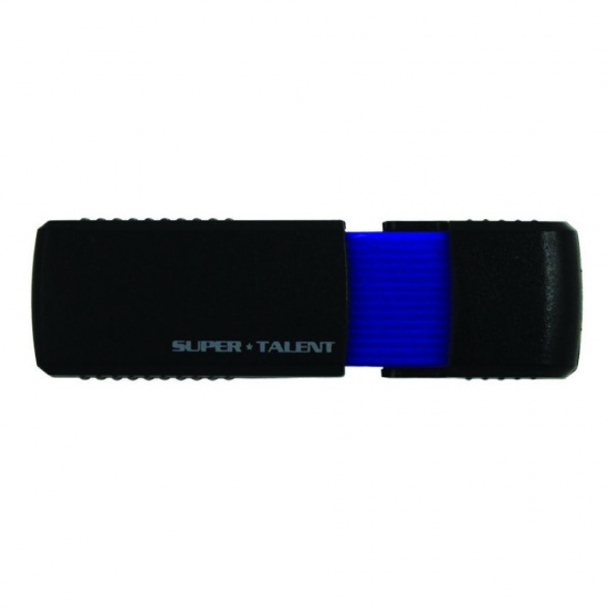 32GB Super Talent Technology USB3.2 Flash Drive - Black, Blue Image