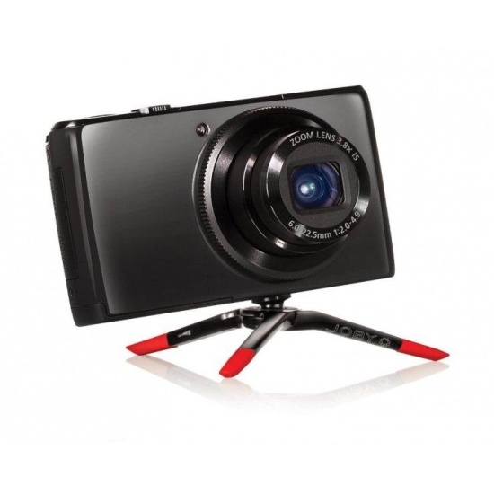 Joby Micro Tripod for Compact Cameras - Black/Red Image