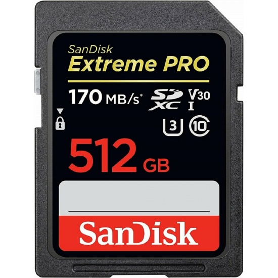 512GB SanDisk Extreme Pro SDXC Secure Digital Memory Card Image
