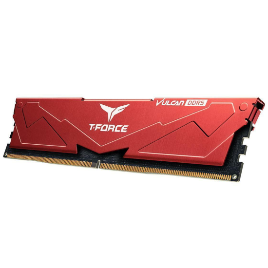 32GB Team Group Vulcan DDR5 5200MHz CL40 Dual Memory Kit (2x16GB) - Red Image