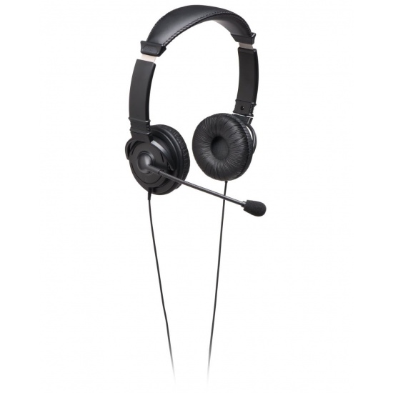 Kensington Wired Hi-Fi Headphones w/Microphone - Black - 9 ft  Image