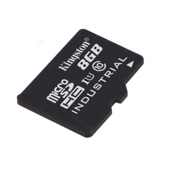 8GB Kingston Industrial Temperature microSDHC CL10 UHS-1 U1 Memory Card Image