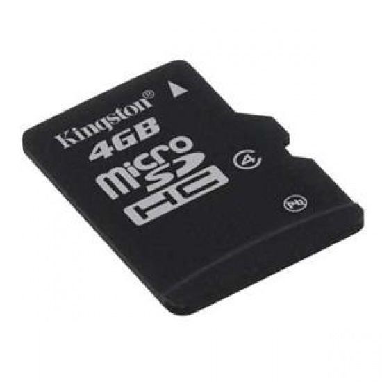 4GB Kingston microSDHC CL4 memory card Image