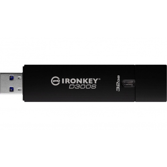 32GB Kingston D300S IronKey USB3.0 Flash Drive - Black Image