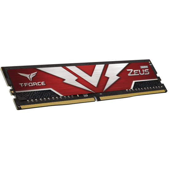 32GB Team Group Zeus DDR4 3200MHz CL16 Dual Channel Memory Kit (2 x 16GB) - Red Image