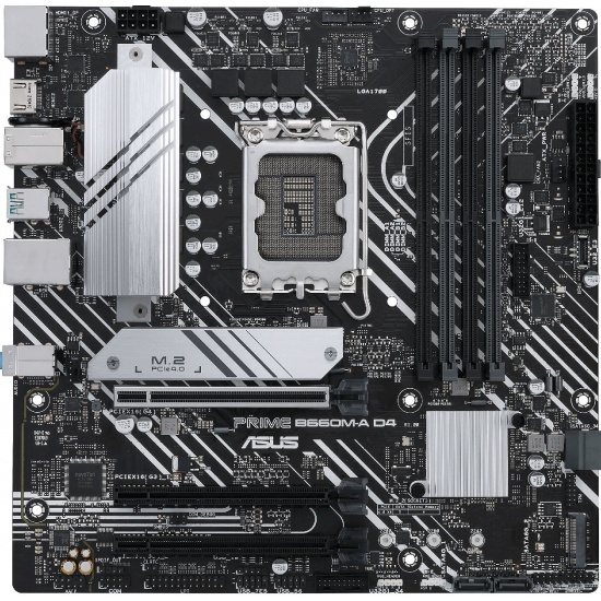Asus MB Prime Intel B660 LGA1700 DDR4 Micro ATX Motherboard Image