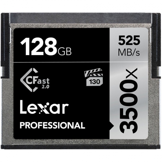 128GB Lexar Professional CFast 2.0 3500X Memory Card Image