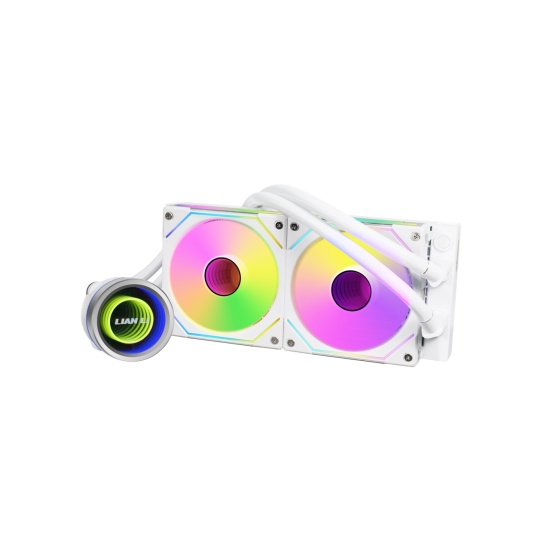 Lian Li Galahad II Trinity SL-INF ARGB Dual Fan Liquid Cooling Kit - White  Image