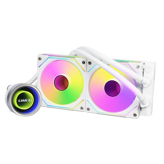 Lian Li Galahad II Trinity ARGB Dual Fan Liquid Cooling Kit - White Image