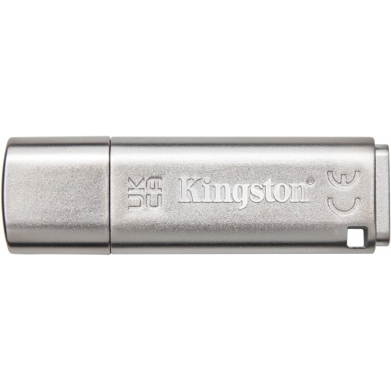 64GB Kingston Technology IronKey Locker+ 50 USB3.2 Type-A Flash Drive - Silver Image