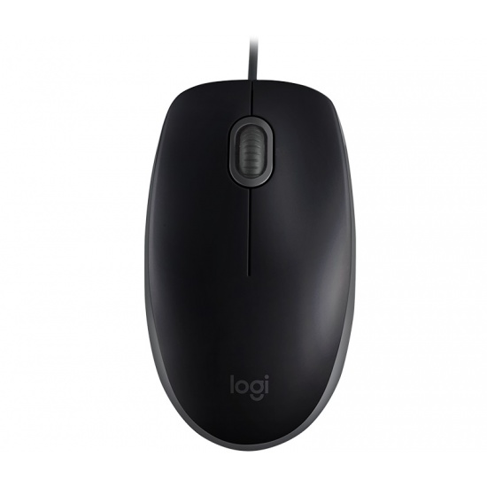 Logitech B110 Silent Wired Mouse - Black Image