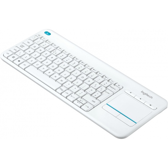 Logitech K400 Plus Wireless Touch Keyboard - Italian Layout - White Image