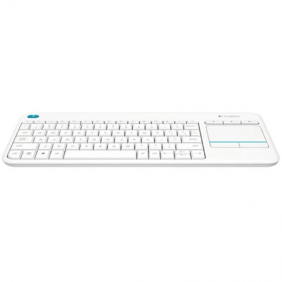 Logitech K400 Plus Wireless Touch Keyboard - Spanish Layout - White Image