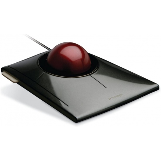 Kensington SlimBlade Ambidextrous Trackball Wired USB Mouse - Black Image