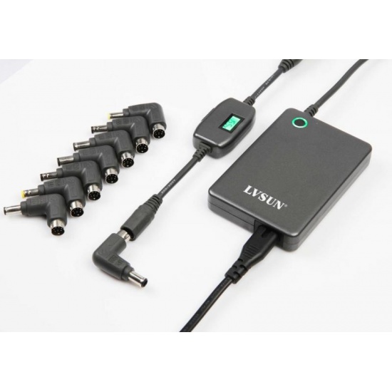 90W Ultra-Slim 17mm Universal Laptop AC Adapter Eco Efficient with auto-detection LS-PAB90SS-E Image