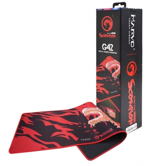 Marvo Scorpion G42 Gaming Mouse Pad Size XL - Red/Black Image