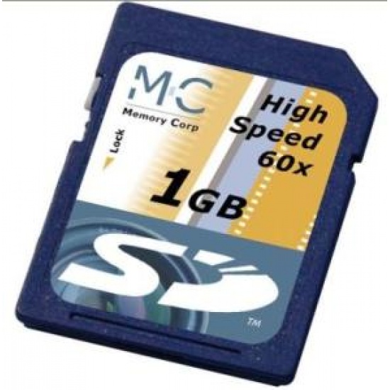 1Gb Memory Corp Secure Digital 60x High-Speed memory card Image
