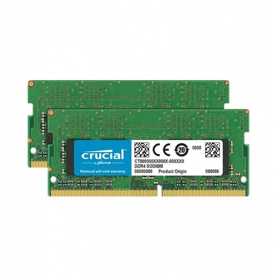 8GB Crucial DDR4 SO-DIMM 3200MHz PC4-25600 CL22 1.2V Dual Memory Kit (2 x 4GB) Image