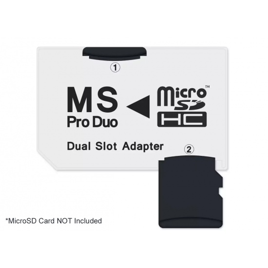 NEON MicroSD to Memory Stick PRO Duo Dual slot adapter (microSD/microSDHC) Image