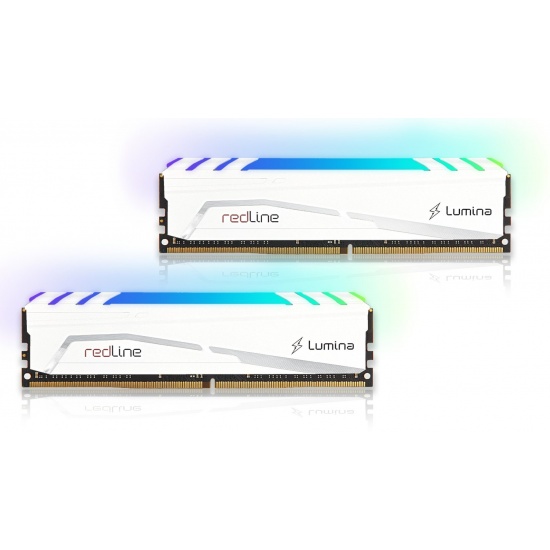 16GB Mushkin Redline Lumina RGB DDR4 3600MHz PC4-28800 CL14 Dual Channel Kit - White Image
