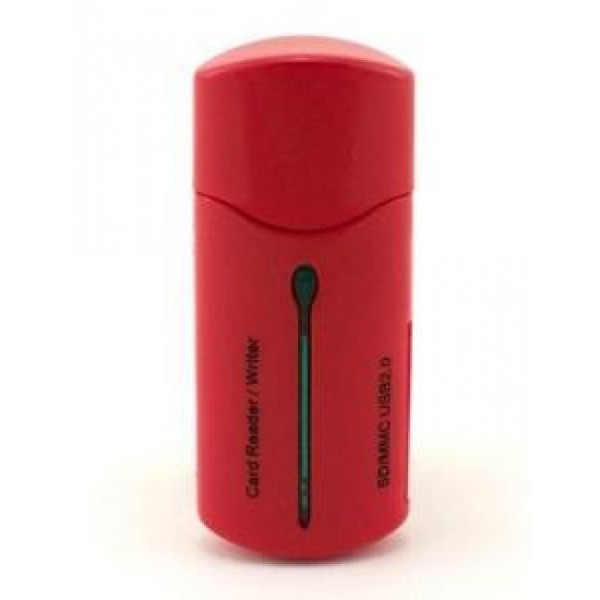 NEON 23-in-1 USB2.0 External Card Reader Secure Digital/MMC (Red) Image