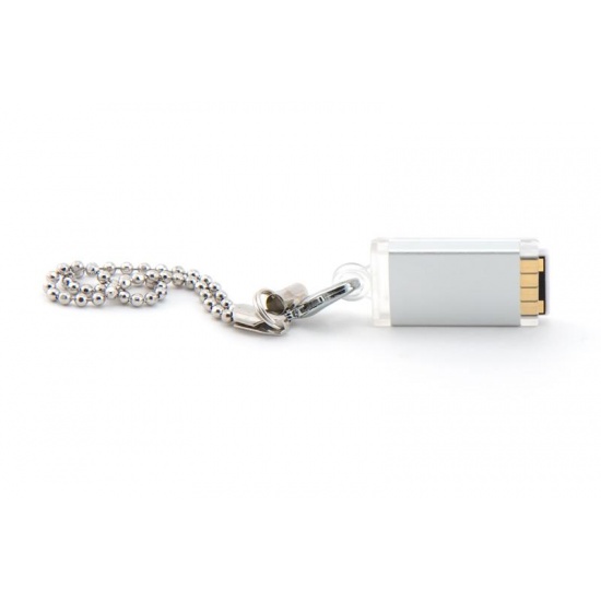 4GB NEON Turbo Slide HiSpeed USB2 Flash Drive ultra-compact (Silver) Image