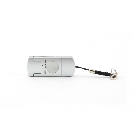NEON Mini Memory Stick Micro (M2) USB Card reader Silver Image