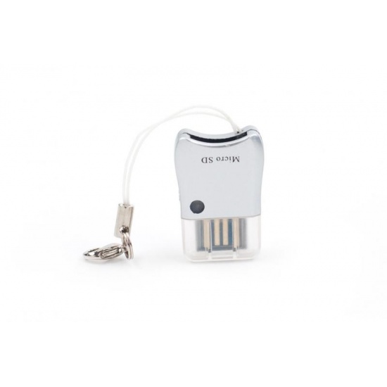 NEON microSD Flash card reader and USB Drive (Silver) Image