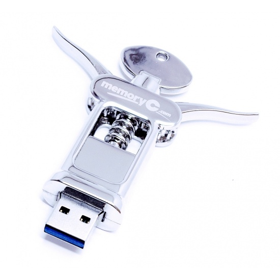 8GB MemoryC.com Wine Bottle Opener USB Flash Drive Image