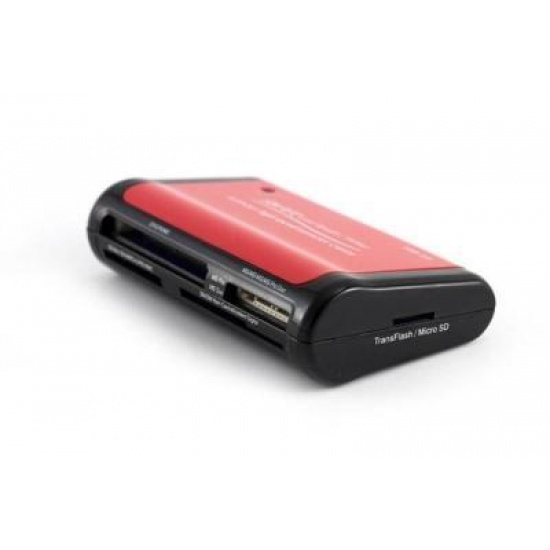 NEON 58-in-1 High-Speed USB2.0 Card Reader (Red/Black) Image