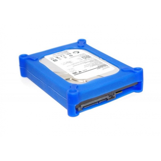 NEON Soft Silicone Protective Case for 3.5-inch hard drive / SSD - Blue Image