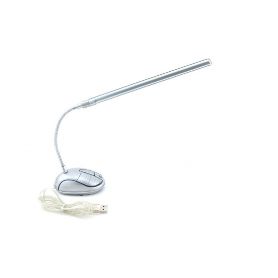 NEON USB powered desktop lamp Silver Image