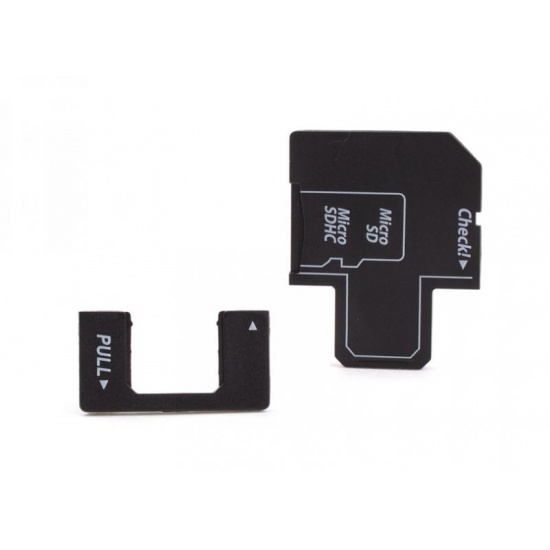 2-in-1 adapter microSDHC to USB reader + microSDHC to SD adapter Image