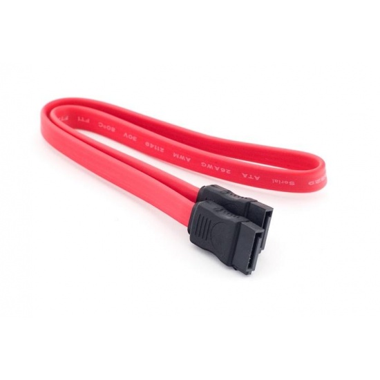 5 LOT NEW SATA Serial ATA Cable 19"  Red STRAIGHT END 