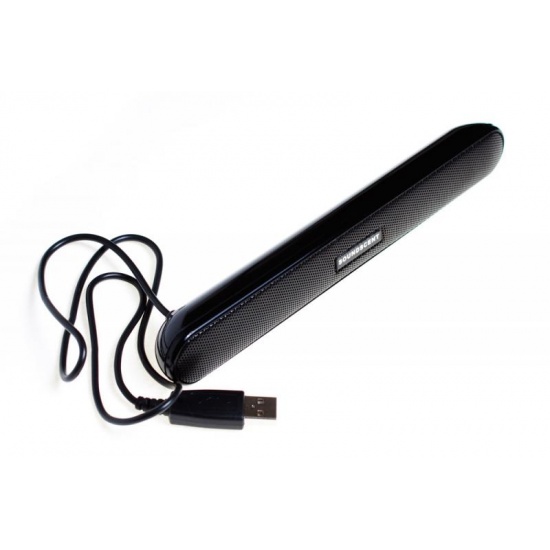 Portable USB Speakers Plug & Play - slim black design 2W output Image