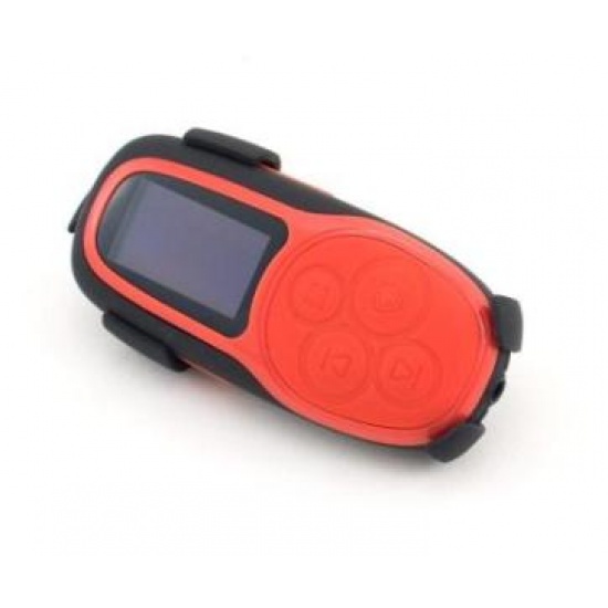 4GB NEON X200 Sporty MP3 Player and FM Radio (Red/Black with clip) Image