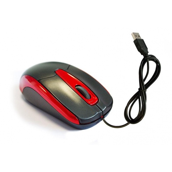 NEON Optical USB Mouse Dual-button with scroll-wheel Black/Orange Image